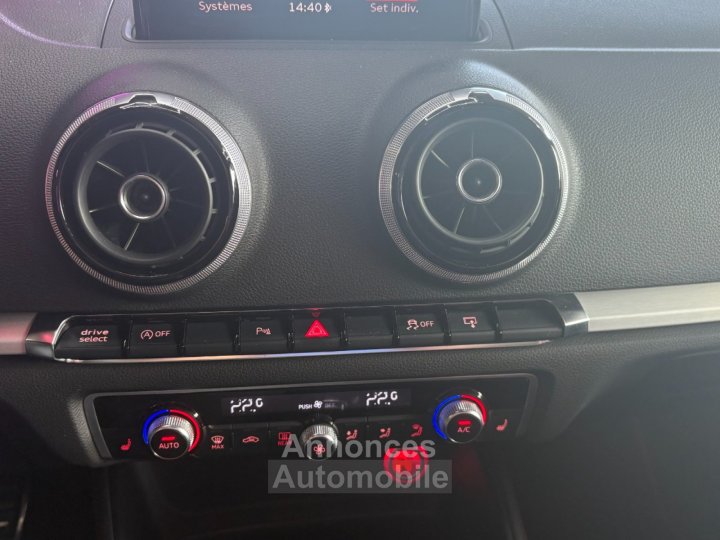 Audi S3 SPORTBACK 20 TFSI 300 ch Quattro ~ Sièges chauffants ~ Régulateur de vitesse adaptatif ~ Radar AV/AR ~ Vidange boîte et Haldex - 21