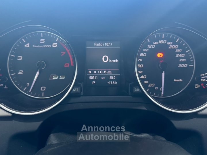 Audi S5 Coupé 333 ch 30L TFSI V6 Quattro S tronic 7 ~ Sièges chauffants et électriques - 16