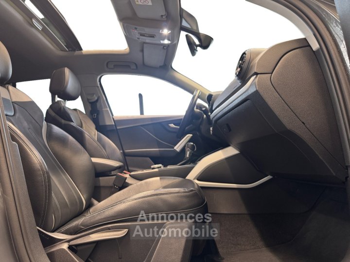 Audi Q2 14 TFSI COD 150 ch S tronic 7 Design Luxe GRIS NANO - TOIT OUVRANT - KEYLESS GO - PACK ASSIS ROUTE - AFFICHAGE TETE HAUTE - 9