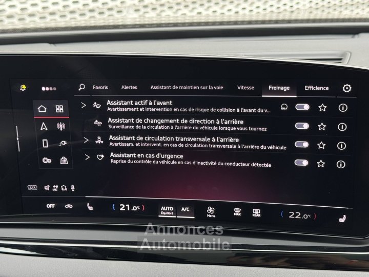 Audi A5 AVANT Avant e-hybrid 299 ch S tronic 7 Quattro S line - 22