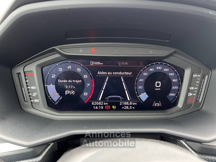 Audi A1 Sportback II 25 10 TFSI 95ch Advanced Stronic *SUIVI / 1ere MAIN / CARPLAY* - 11