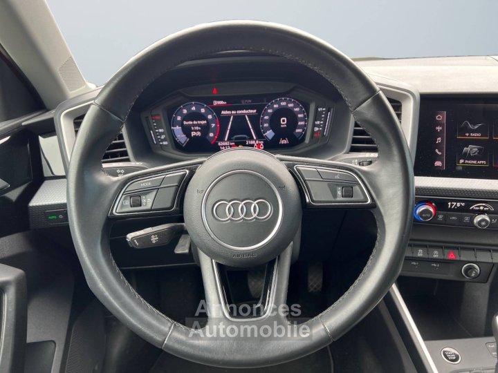 Audi A1 Sportback II 25 10 TFSI 95ch Advanced Stronic *SUIVI / 1ere MAIN / CARPLAY* - 12