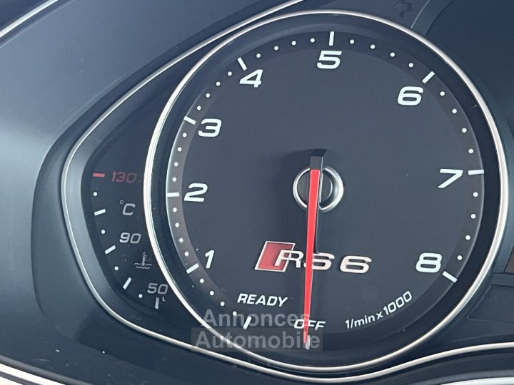 Audi RS6 AVANT 4,0 V8 TFSI 560 QUATTRO PACK EXCLUSIF GPS CAMERA KEYLESS HIFI BOSE MATRIX LED DR - 33