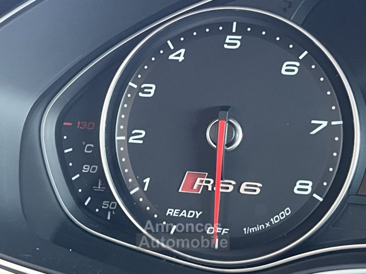 Audi RS6 AVANT 4,0 V8 TFSI 560 QUATTRO PACK EXCLUSIF GPS CAMERA KEYLESS HIFI BOSE MATRIX LED DR - 34