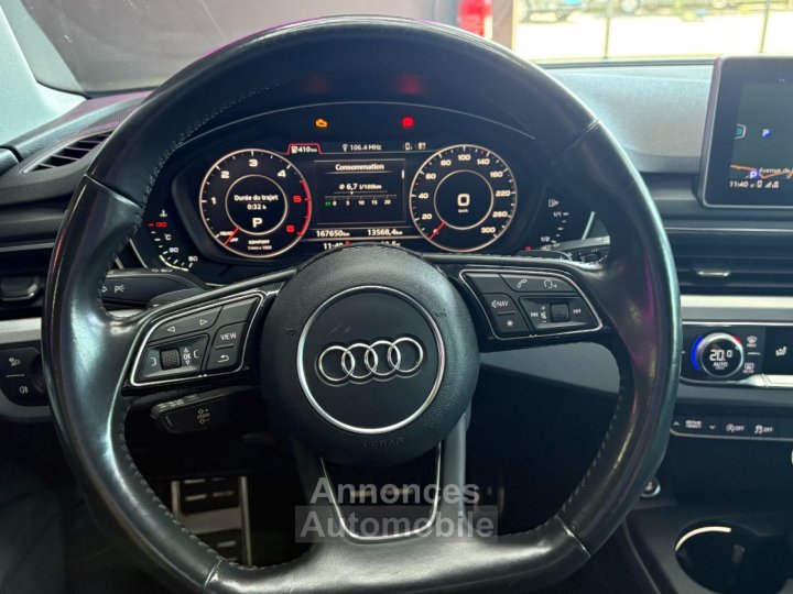 Audi A4 Avant 20 TDI 190 ch S line ~ Siège et hayon électrique ~ Caméra de recul ~ Virtual cockpit ~ Rien à prévoir ~ Full suivi - 19