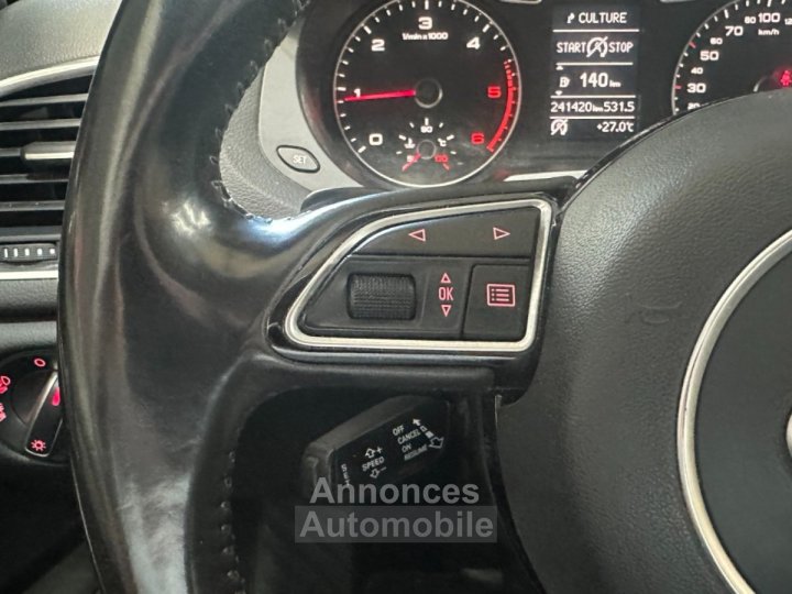 Audi Q3 20 TDI 177 ch Quattro Ambiente PHASE 2 S tronic 7 ~ Climatisation automatique bi-zone ~ Écran multimédia ~ Radars AR - 11