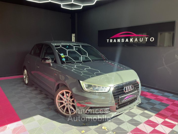 Audi A1 Sportback 16 TDI 116 S tronic 7 S line OFFRE SEPTEMBRE : -50% SUR GARANTIE / SUIVI COMPLET / DISTRIB / GRIS NARDO / RADARS / DRIVE SELECT - 1