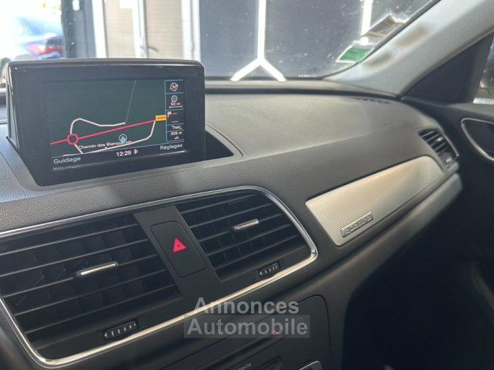 Audi Q3 20 TDI 177 ch Quattro Ambiente PHASE 2 S tronic 7 ~ Climatisation automatique bi-zone ~ Écran multimédia ~ Radars AR - 23