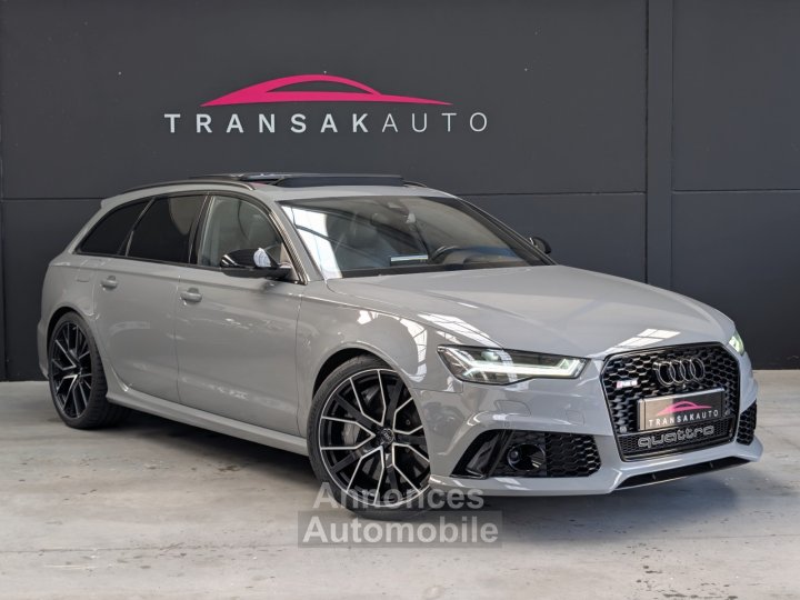 Audi RS6 AVANT PERFORMANCE 605 CH - SUIVI COMPLET - CERAMIQUE - PACK CARBONE - DYNAMIC %2B - IMMAT FR - 1