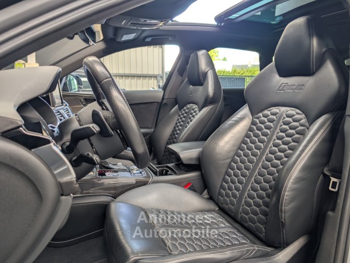 Audi RS6 AVANT PERFORMANCE 605 CH - SUIVI COMPLET - CERAMIQUE - PACK CARBONE - DYNAMIC %2B - IMMAT FR - 9
