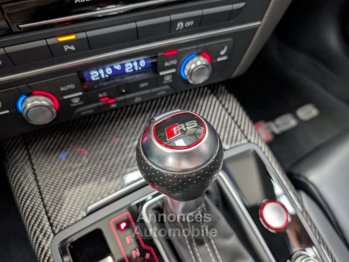 Audi RS6 AVANT PERFORMANCE 605 CH - SUIVI COMPLET - CERAMIQUE - PACK CARBONE - DYNAMIC %2B - IMMAT FR - 30