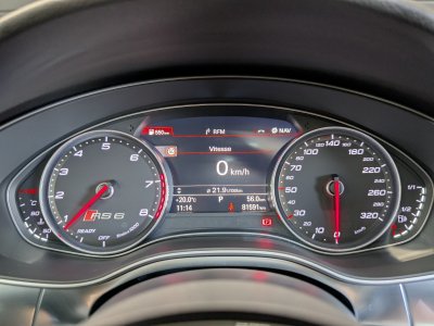 Audi RS6 AVANT PERFORMANCE 605 CH - SUIVI COMPLET - CERAMIQUE - PACK CARBONE - DYNAMIC %2B - IMMAT FR - 37