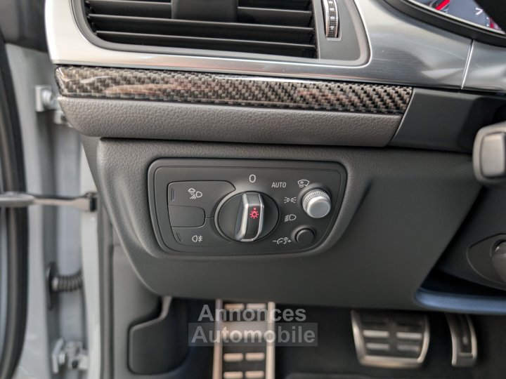 Audi RS6 AVANT PERFORMANCE 605 CH - SUIVI COMPLET - CERAMIQUE - PACK CARBONE - DYNAMIC %2B - IMMAT FR - 38