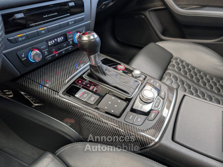 Audi RS6 AVANT PERFORMANCE 605 CH - SUIVI COMPLET - CERAMIQUE - PACK CARBONE - DYNAMIC %2B - IMMAT FR - 42
