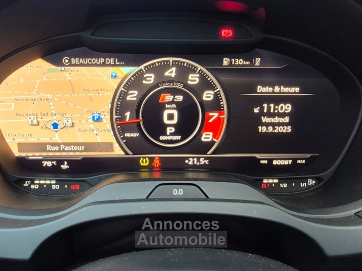 Audi S3 Sportback III SPORTBACK 20 TFSI 310 QUATTRO S TRONIC 7 Full Options (Toit/Cockpit) - 29