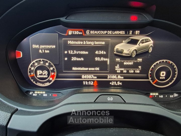 Audi S3 Sportback III SPORTBACK 20 TFSI 310 QUATTRO S TRONIC 7 Full Options (Toit/Cockpit) - 37