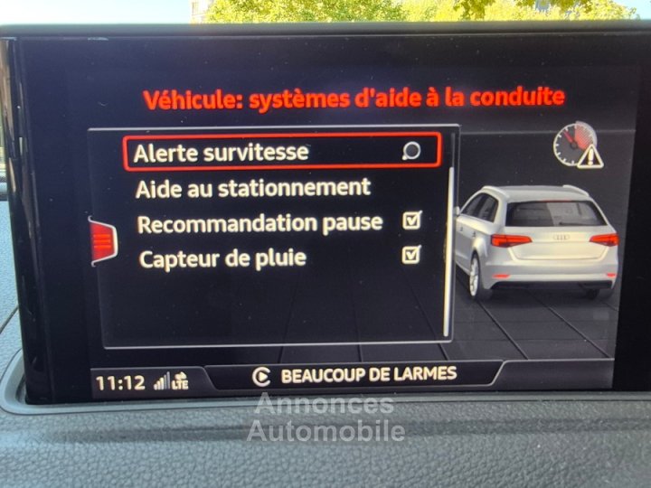 Audi S3 Sportback III SPORTBACK 20 TFSI 310 QUATTRO S TRONIC 7 Full Options (Toit/Cockpit) - 38