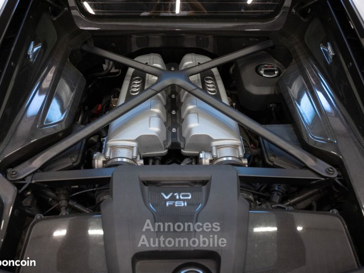 Audi R8 V10 Plus 52 610 cv – FRANÇAISE FULL CARBONE INTERIEUR ET EXTERIEUR CAMERA ECHAPPEMENT SPORT - - 9