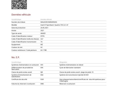 Audi A7 Sportback II 40 TDI 204ch S line quattro S tronic 7 Euro6d-T / &Agrave; PARTIR DE 462,05 &euro; *   - 48