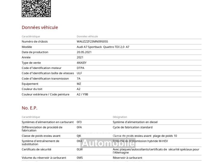 Audi A7 Sportback II 40 TDI 204ch S line quattro S tronic 7 Euro6d-T / &Agrave; PARTIR DE 462,05 &euro; * - 48