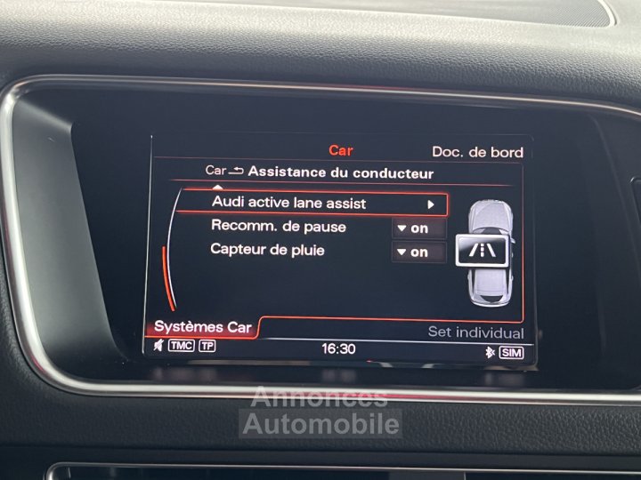 Audi SQ5 TDI V6 326 COMPETITION BVA8 QUATTRO GPS CAMERA ATTELAGE KEYLESS BI-XENON HIFI B&O REGULATEUR ADA - 17