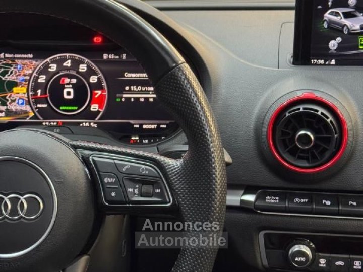 Audi S3 20 TFSI 310 QUATTRO BVM CARPLAY TOIT OUVRANT B&O COBRA - 12