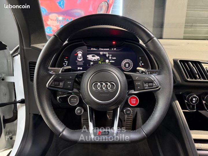 Audi R8 V10 Plus 52 FSI 610cv | Pack Carbone Phares Laser Échappement Sport Caméra - 6