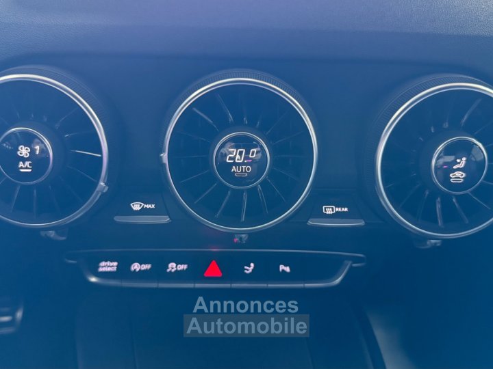 Audi TT S-line Ultra 20 TDI 184 ch ~ Auto hold ~ Radar AV et AR ~ Distri OK ~ ENTRETIENS ~ R&eacute;gulateur de vitesse - 10