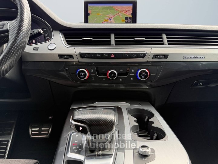 Audi Q7 30 V6 TDI 218ch S line quattro BVA ** Entretiens à jour - Aucuns frais à prévoir ** - 11