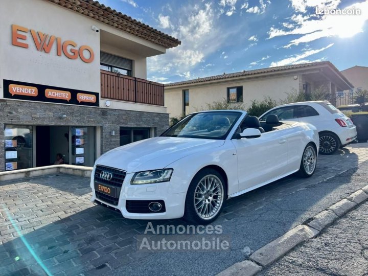 Audi A5 CABRIOLET 20 TFSI 211ch quattro SLine S-Line Son Bang Olufsen Jantes Alu 19 Garantie - 1