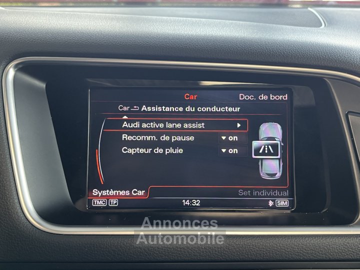 Audi SQ5 3,0 TDI V6 313 BVA8 QUATTRO TOIT PANORAMIQUE ATTELAGE ELECTRIQUE GPS CAMERA HIFI B&O KEYLESS REG - 15