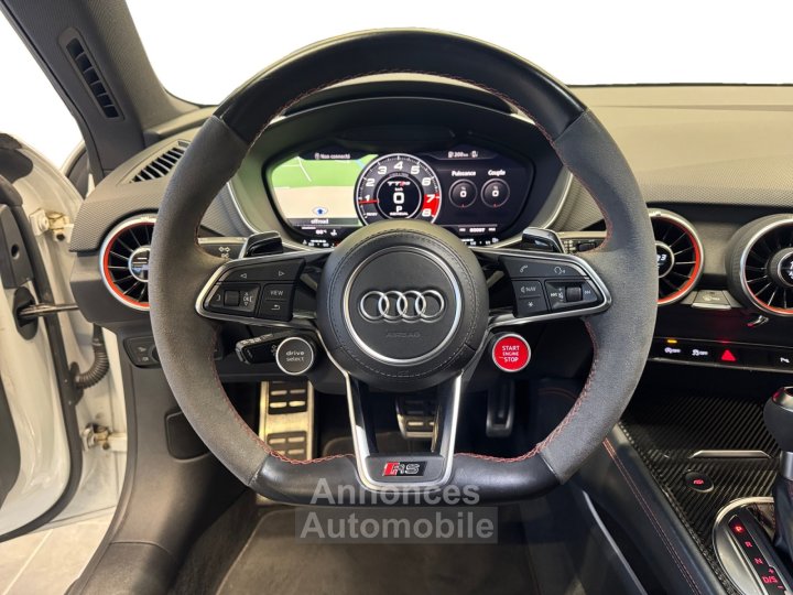 Audi TT RS TTRS COUPE 25 TFSI DAZA S-TRONIC 7 BANGOLUFSEN - MATRIX - CAMERA - KEYLESS - INT CARBONE - PACK ASSIST ROUTE - SIEGES CHAUFFANTS - 12
