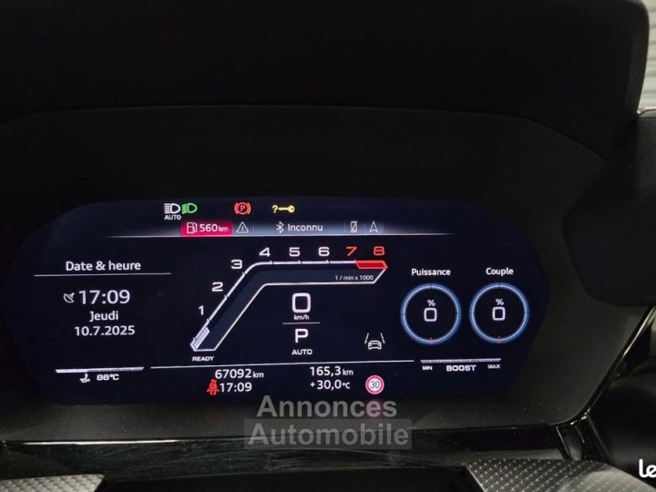 Audi RS3 SPORTBACK 25 TFSI 400 CARBON BLACK QUATTRO S-TRONIC BVA - 40