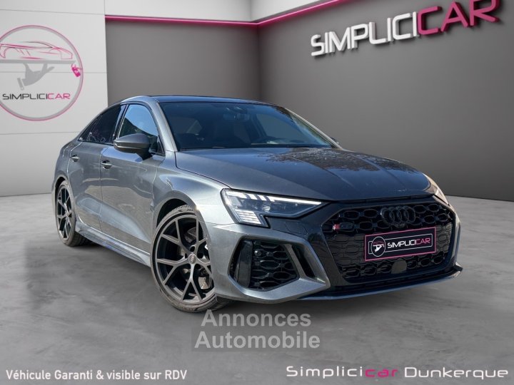Audi RS3 BERLINE 25 TFSI 400 S tronic 7 Quattro Malus Payé BangOlufsen Toit Ouvrant Caméra 360 RS Design Sièges Électriques Chauffants - 1