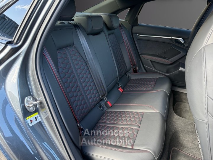 Audi RS3 BERLINE 25 TFSI 400 S tronic 7 Quattro Malus Payé BangOlufsen Toit Ouvrant Caméra 360 RS Design Sièges Électriques Chauffants - 5