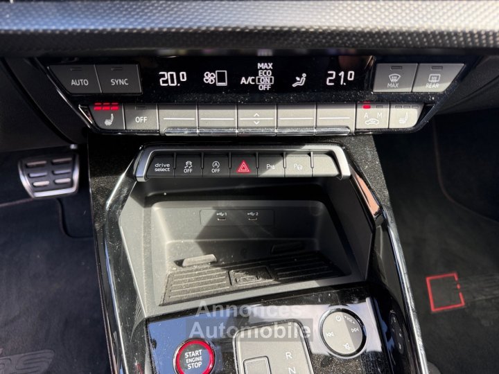 Audi RS3 BERLINE 25 TFSI 400 S tronic 7 Quattro Malus Payé BangOlufsen Toit Ouvrant Caméra 360 RS Design Sièges Électriques Chauffants - 15