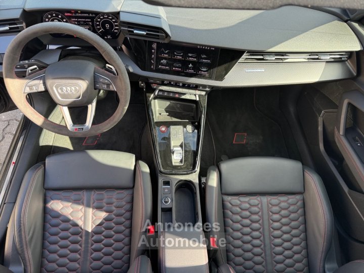 Audi RS3 BERLINE 25 TFSI 400 S tronic 7 Quattro Malus Payé BangOlufsen Toit Ouvrant Caméra 360 RS Design Sièges Électriques Chauffants - 16