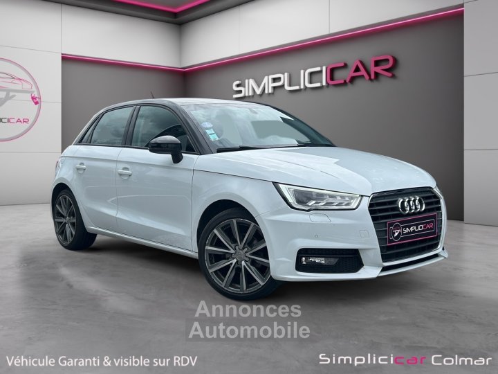 Audi A1 Sportback TFSI Ambition Luxe Bi-Color S-Tronic Palettes au volant Full Cuir Garantie 12 Mois - 1