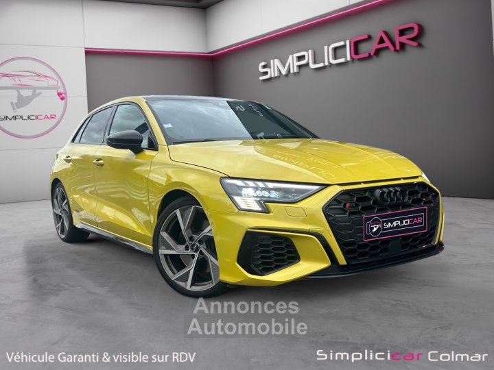 Audi S3 SPORTBACK TFSI 310cv S-tronic 7 Quattro Caméra de Recul Feu Led Jaune Python Yellow Garantie 12 Mois - 1