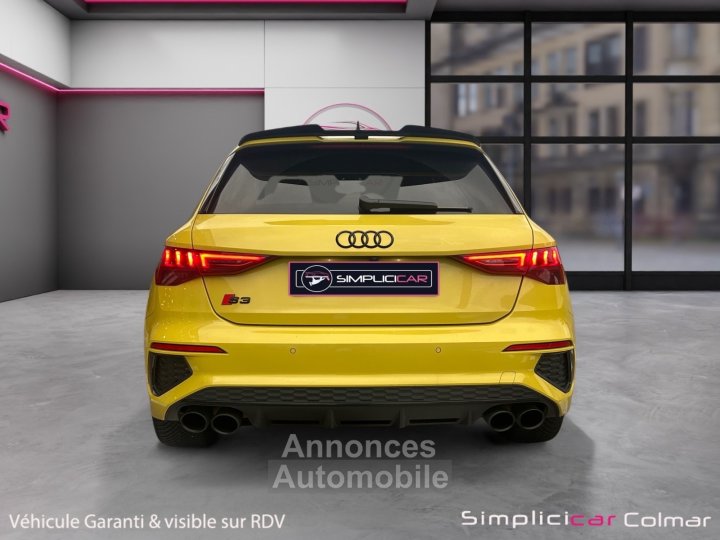 Audi S3 SPORTBACK TFSI 310cv S-tronic 7 Quattro Caméra de Recul Feu Led Jaune Python Yellow Garantie 12 Mois - 7