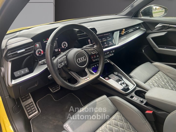 Audi S3 SPORTBACK TFSI 310cv S-tronic 7 Quattro Caméra de Recul Feu Led Jaune Python Yellow Garantie 12 Mois - 8