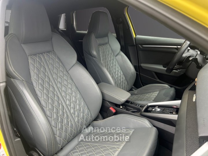 Audi S3 SPORTBACK TFSI 310cv S-tronic 7 Quattro Caméra de Recul Feu Led Jaune Python Yellow Garantie 12 Mois - 9