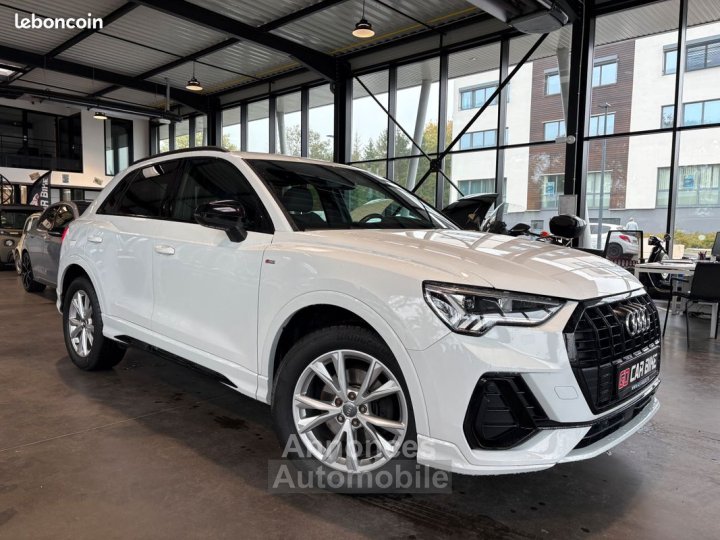 Audi Q3 150 CH S Line Garantie 6 ans Apple Carplay Attelage Hayon Electrique Pack Black Sièges Chauffants LED Volant Méplat Keyless 18P 449-mois - 3