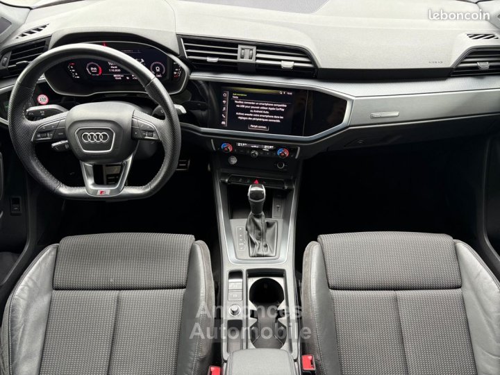 Audi Q3 150 CH S Line Garantie 6 ans Apple Carplay Attelage Hayon Electrique Pack Black Sièges Chauffants LED Volant Méplat Keyless 18P 449-mois - 5