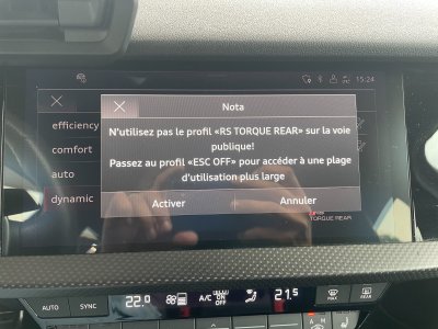 Audi RS3 SPORTBACK 8Y 25 TFSI 400 S tronic 7 Quattro / Toit Ouvrant / Bang Olufsen / Malus Payé   - 45