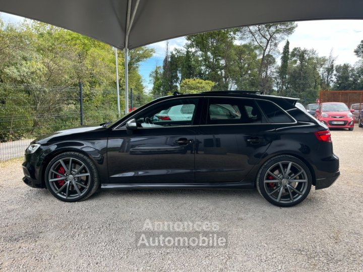 Audi S3 SPORTBACK 20 TFSI 310 S tronic 7 Quattro / Car Play / Toit Ouvrant / Origine France / Noir Panthère (Peinture Exclusive) / 5 Places - 4