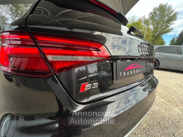 Audi S3 SPORTBACK 20 TFSI 310 S tronic 7 Quattro / Car Play / Toit Ouvrant / Origine France / Noir Panthère (Peinture Exclusive) / 5 Places - 10