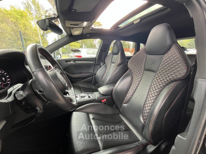 Audi S3 SPORTBACK 20 TFSI 310 S tronic 7 Quattro / Car Play / Toit Ouvrant / Origine France / Noir Panthère (Peinture Exclusive) / 5 Places - 15