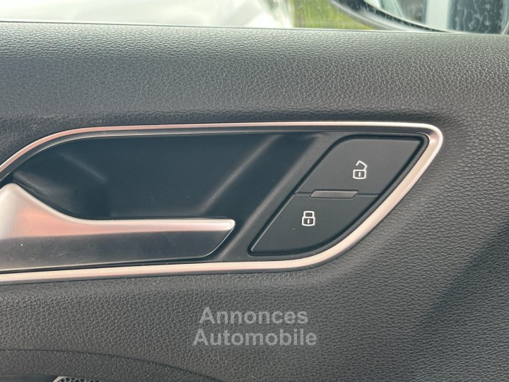 Audi S3 SPORTBACK 20 TFSI 310 S tronic 7 Quattro / Car Play / Toit Ouvrant / Origine France / Noir Panthère (Peinture Exclusive) / 5 Places - 30