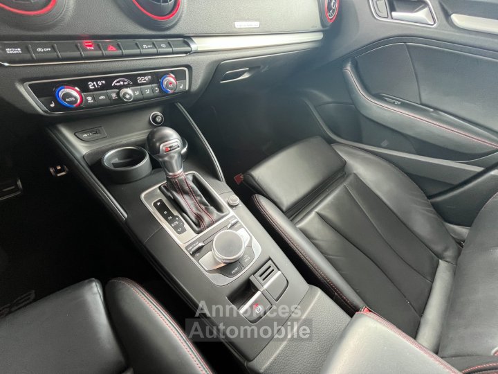 Audi S3 SPORTBACK 20 TFSI 310 S tronic 7 Quattro / Car Play / Toit Ouvrant / Origine France / Noir Panthère (Peinture Exclusive) / 5 Places - 33